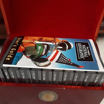 National Geographic 1888-1909 and 1910 - 1990s 30 CDs in Mahogany Box Manual - Image 1 of 3