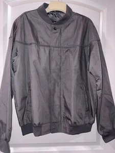 Haband Men’s Medium Jacket Gray Full Zipper MED Fast Shipping! - Picture 1 of 6