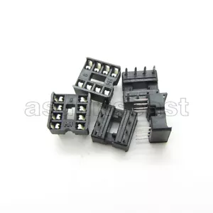 10 x DIP 8 Pin IC Sockets Adaptor PCB Solder Type Socket 2.54mm 0.1" Pitch - Picture 1 of 3