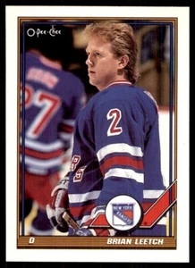 1991-92 O-Pee-Chee Brian Leetch New York Rangers #108 - Picture 1 of 2