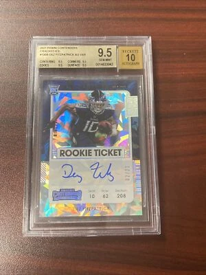 2021 Contenders Dez Fitzpatrick Cracked Ice Variation Auto RC SP BGS 9.5 Auto 10 - Image 1 of 3