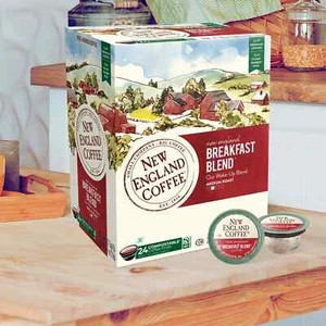 Nueva Inglaterra Desayuno Mezcla Café 24 a 144 Keurig K Taza Vainas Elige Cualquier Tamaño - Imagen 1 de 5