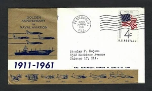 1961 Event Cover Golden Anniversary Of Naval Aviation - Pensacola, Florida - Picture 1 of 2