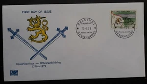 1979 Finland Military Academy Anniv FDC ties 1.1Mk Stamp cd Helsinki - Picture 1 of 2