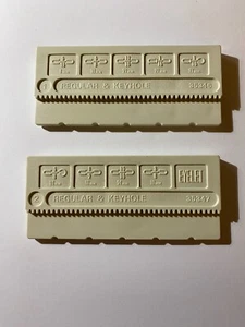 2 Plantillas de ojal Kenmore 35346 35347 para máquina de coser patrón de leva de ojo de cerradura - Imagen 1 de 5