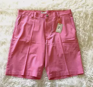 Pantalones Cortos de Golf Peter Millar Golf Shackleford Híbridos Para Hombre 34 Rosa Menta NUEVO - Imagen 1 de 4