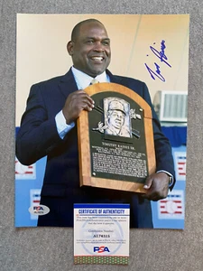2017 HALL OF FAME INDUCTION TIM RAINES AUTOGRAPH 8x10 PORTRAIT PHOTO PSA AL76315 - Picture 1 of 1
