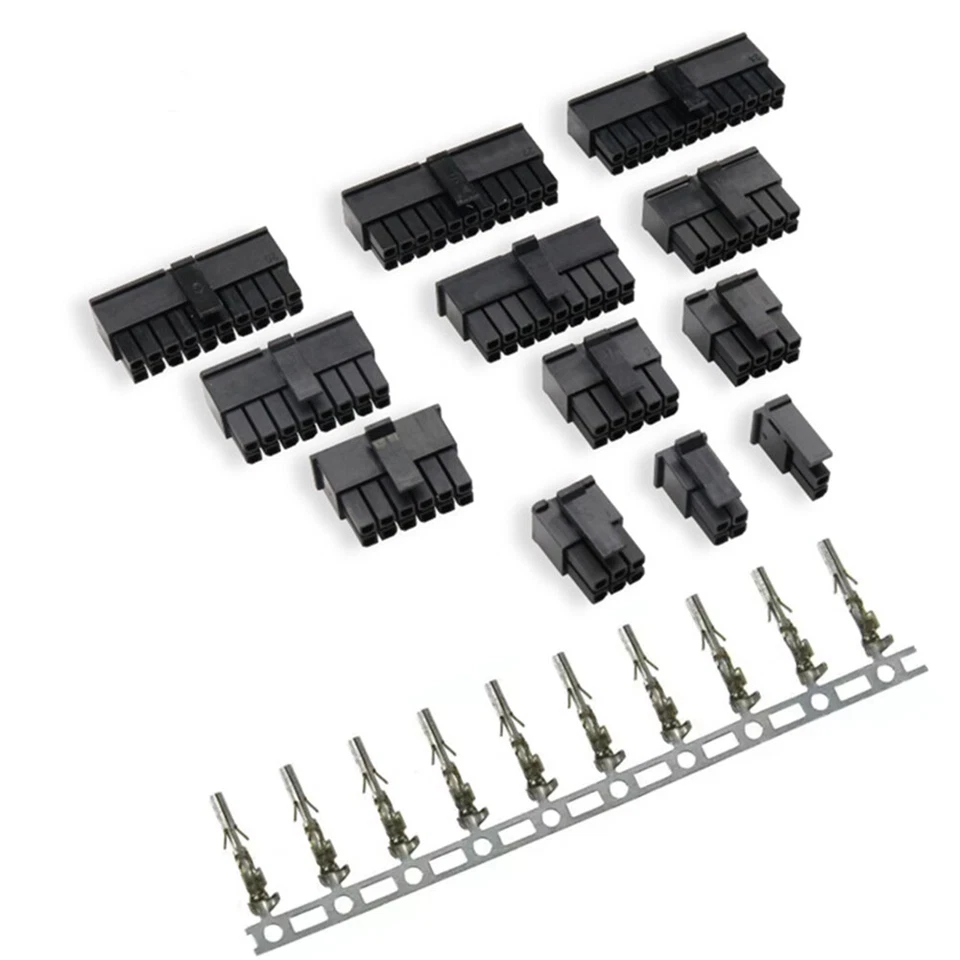 MX3.0 Plug+Socket+Crimps 2P/4P/6P/8P/10P-24P Terminal Wire Male/Female Shell Kit - Image 1 of 4