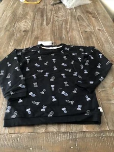 Miles Girl's Chess Sweatshirt Black 8 Years - Picture 1 of 1