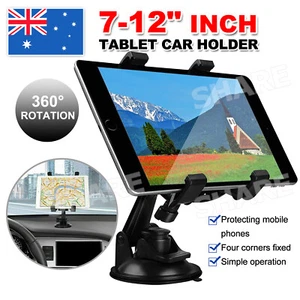 Car Windscreen Suction Mount Holder For iPad Mini Pro Samsung Tablet PC 7-12" - Picture 1 of 9