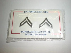 COLLAR CORPORAL POLICIAL/APLICACIÓN DE LA LEY DE METAL PLATEADO RANGO - UN PAR - Imagen 1 de 1