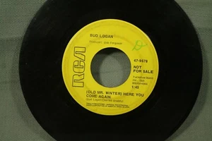  vintage 45 record Bud Logan Sock it to me Santa country pop promo - Picture 1 of 2