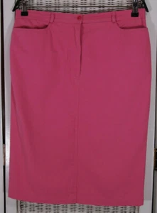 BLANCHELLE Vintage Bubblegum Pink Pencil Skirt UK16 Poly-Cotton Summer Wear 33′′W - Bild 1 von 4