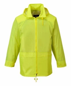 Portwest US440 Mens Waterproof Rain Jacket Lightweight Coat Pack Away Hood - Picture 1 of 24