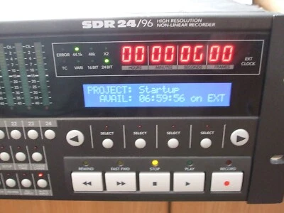 Mackie SDR Recorder with 80 GB Internal Hard Drive and approx: 7 hours Recording - Image 1 of 3