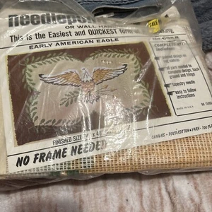 Kit de alfombras de tapiz con aguja 695B de colección 24"" x 40"" ""Early American Eagle - Imagen 1 de 6