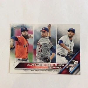2016 Topps #187 AL Wins Leaders Kuechel McHugh Hernández - Imagen 1 de 2