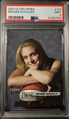 2001 Fleer Ultra WNBA #124 Brooke Wyckoff RC Rookie PSA 9 MINT Low Pop - Image 1 of 2