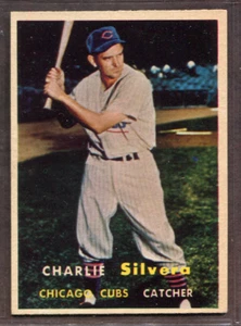 1957 Topps Set-Break #255 Charlie Silvera EX-EXMINT *JAYSACE* - Bild 1 von 2