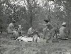 1938 Press Photo Picnickers relax in S.M. Dowdy&#39;s field near Mangum, Oklahoma
