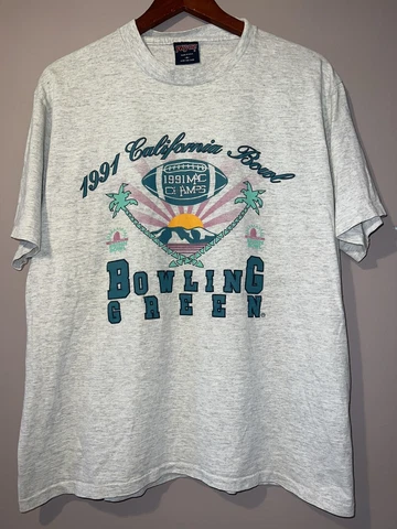 VINTAGE 1991 BOWLING GREEN FALCONS CALIFORNIA BOWL FOOTBALL SHIRT XL Cover