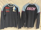 Polo SSC Napoli Kappa manica lunga blu ufficiale 2021 calciatori calcio scontato