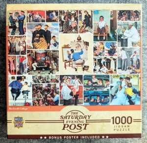 Master Pieces THE SATURDAY EVENING POST Rockwell Collage 1000-teiliges Puzzle Sehr guter Zustand - Bild 1 von 5