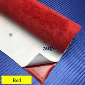 Self Adhesive Faux Suede Fabric Wrap Sticker Stretch DIY Car Interior Craft - Picture 1 of 15