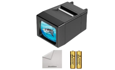 Slide Viewer 35mm Illuminated LED Lighted Glass Lens Lightweight Portable Studio - Image 1 of 4