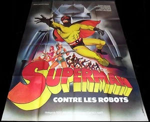1967 Argoman the Fantastic Superman ORIGINAL French POSTER SuperHero SEXY GIRL - Imagen 1 de 1