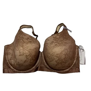 Sujetador Ambrielle para mujer 44H ligeramente forrado cobertura completa con aros nuez moscada especias encaje - Imagen 1 de 6