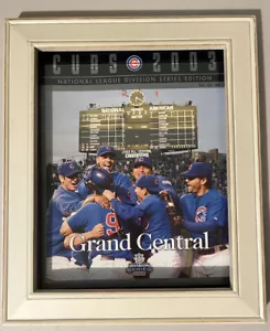 Vintage 2003 NLDS Chicago Cubs Encased Game Program vs Atlanta Braves Playoffs - Picture 1 of 5