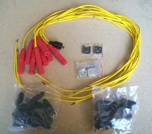 ACCEL 7540Y Spark Plug Wires Yellow 5MM Straight Boots 150 Ohms FERRO-SPIRAL - Picture 1 of 11