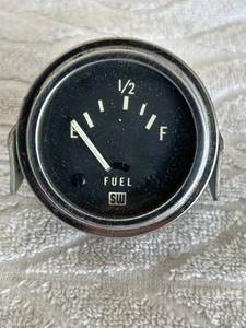 Vintage 1960's Stewart Warner 12v Fuel Level Gauge 2-1/16" 301CP Q10 - Picture 1 of 10
