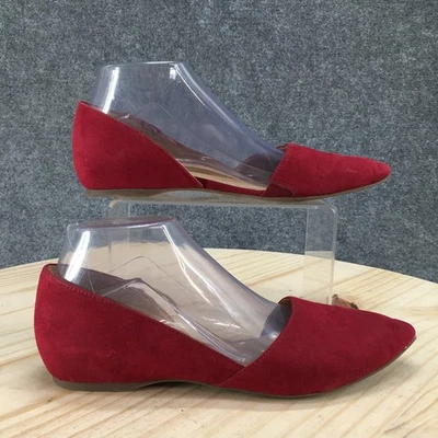 Zapatos Naturalizer Mujer 8 M Tamara D'orsay Rojo Tela Punta Puntera Informal Planos Foto 1 de 4
