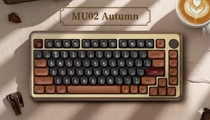 Akko MU02 75% RGB Walnut Wooden Keyboard – Wireless/Wired Rosewood - Picture 1 of 7