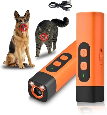 Anti Bell Bellen Gerät Hunde Ultraschall Hundetrainer Hundetraining Taschenlampe - Bild 1 von 4
