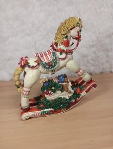 Christmas Musical Rocking Horse Toyland Ornate Works (Y72) - Picture 1 of 7