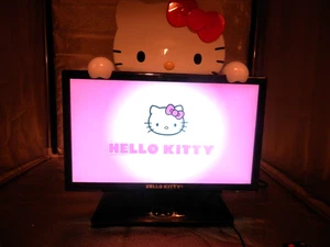 Hello Kitty 19" Stereo TV/PC Monitor w/Remote (READ)-HD Ready 720p-KT2219 - Picture 1 of 8