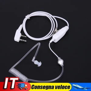 Cuffie auricolare con tubo dell'aria a 2 pin Radio bidirezionale per Kenwood (bi - Foto 1 di 8
