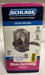 Schlage Accent Right Handed Non-Turning One-Sided Dummy Door Lever R23 - Picture 1 of 3