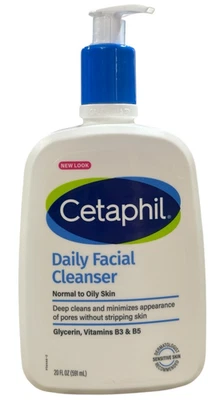 CETAPHIL Daily Facial Cleanser for Sensitive Combination to Oily Skin 20 oz - Image 1 of 2