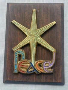 Vintage Terra Sancta Guild Decorative Wall Plaques Peace 1967 - Picture 1 of 15