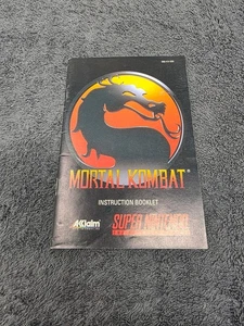 Mortal Kombat SNES Instruction Booklet Manual Only Super Nintendo - Picture 1 of 2