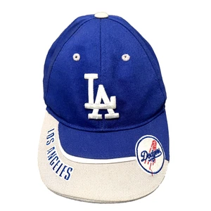 Los Angeles Dodgers LA Fan Favorite White & Blue Adjustable Strap Hat Cap Youth - Picture 1 of 9