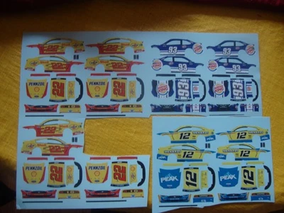 Logano #22  Kvapil burger king toyota #93 Ryan Blaney  1/64th  waterslide DECAL - Image 1 of 4