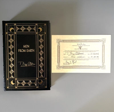 Easton Press SIGNED MEN FROM EARTH By BUZZ ALDRIN COA Astronaut Library 1997 - Image 1 of 4