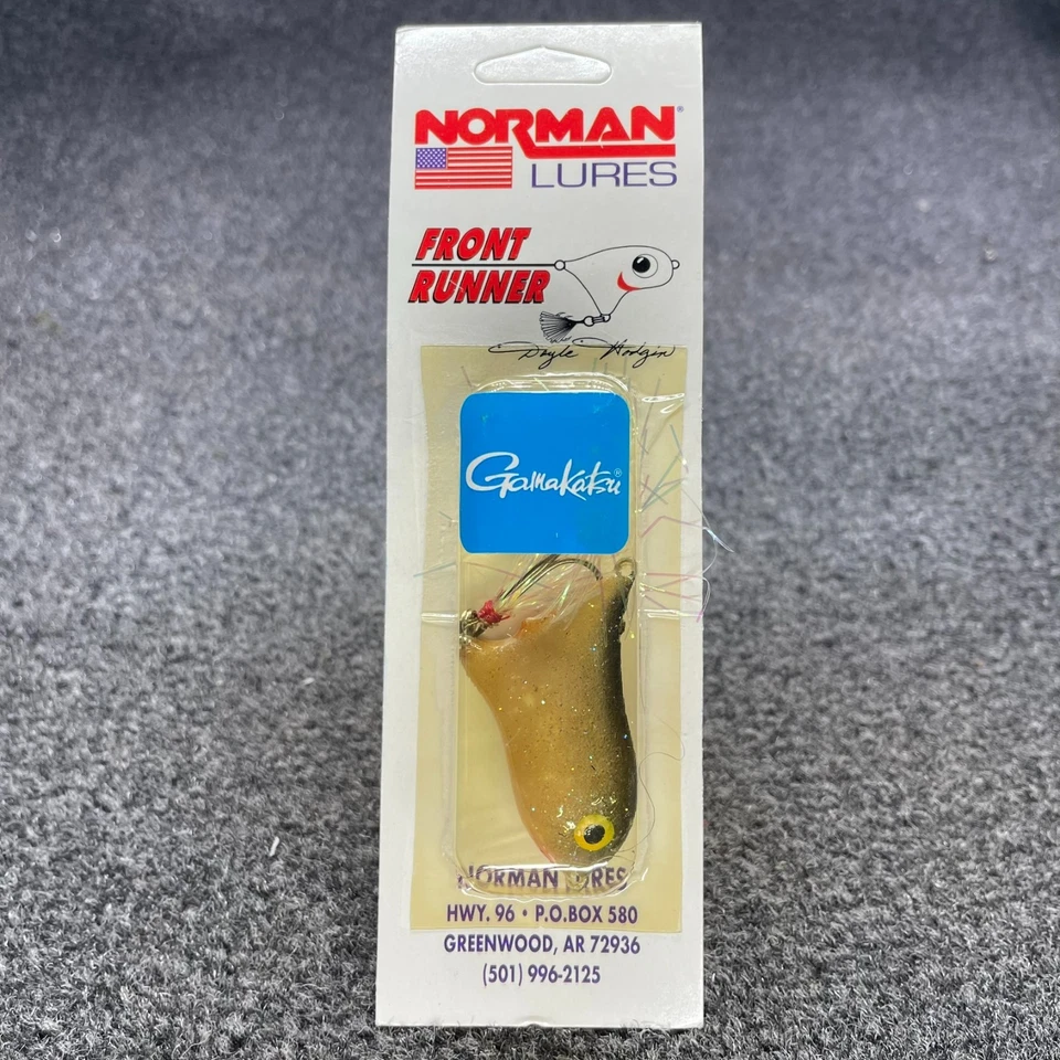 Norman Lures Front Runner Vintage Topwater Gamakatsu FRT-2-141-2" Smoke Sha Foto 1 de 3