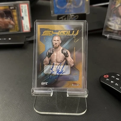 2025 Topps Finest UFC Joe Pyfer /50 Show Stoppers Auto Gold - Image 1 of 2
