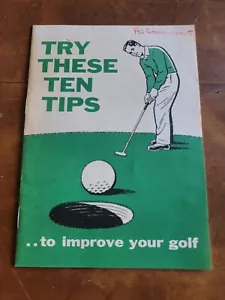 Try These 10 Tips to Improve Your Golf VINTAGE 1956 Sports Illustrated Brochure - Picture 1 of 5